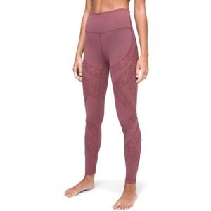 Lululemon Wunder Under Hi Rise Tight 28" Women's Size 4 Plumful Flocked Mesh